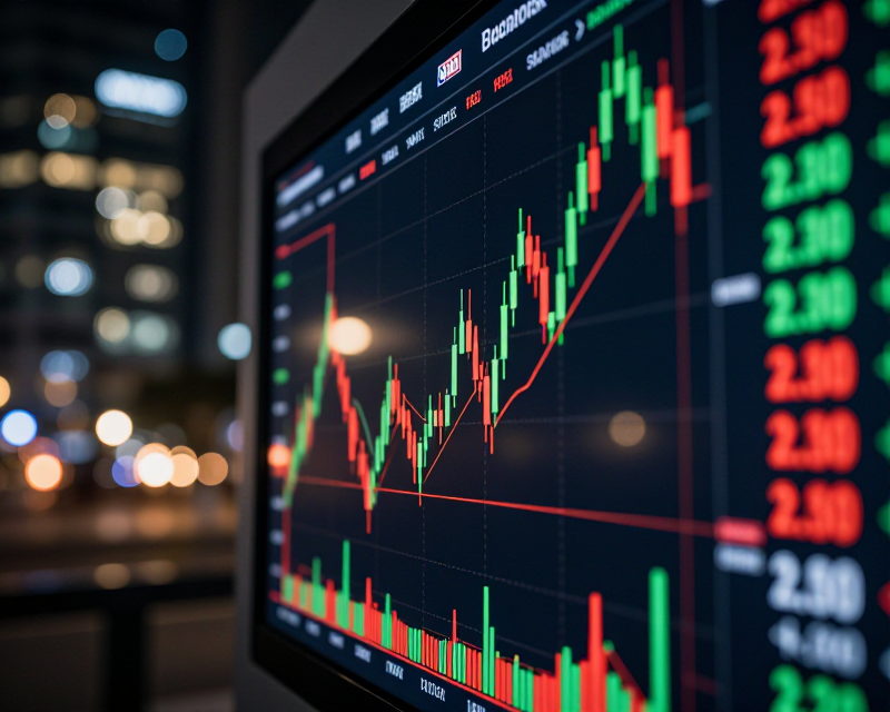 Stock Market Volatility Concept