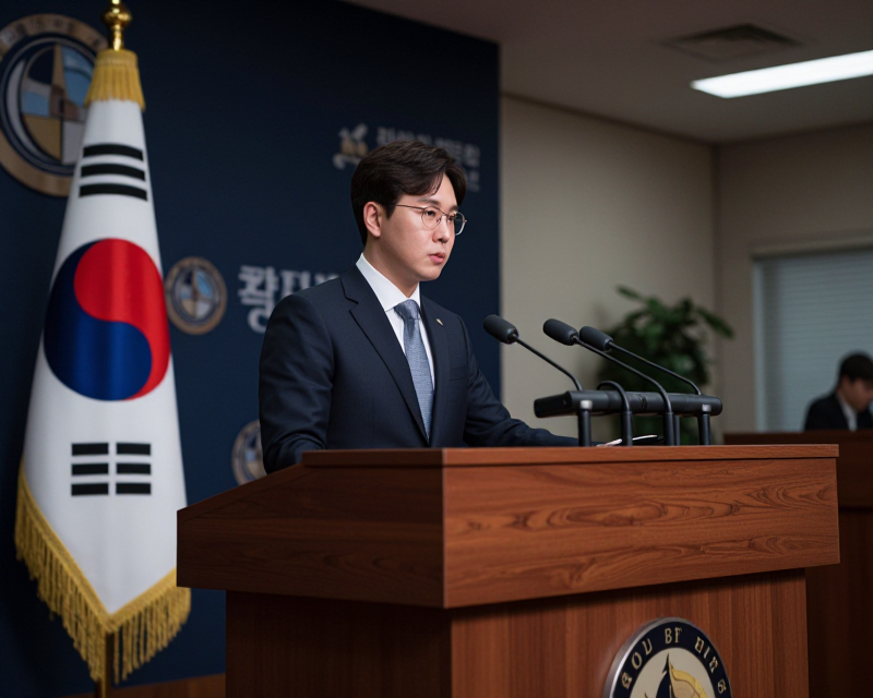 South Korean Press Conference Atmosphere