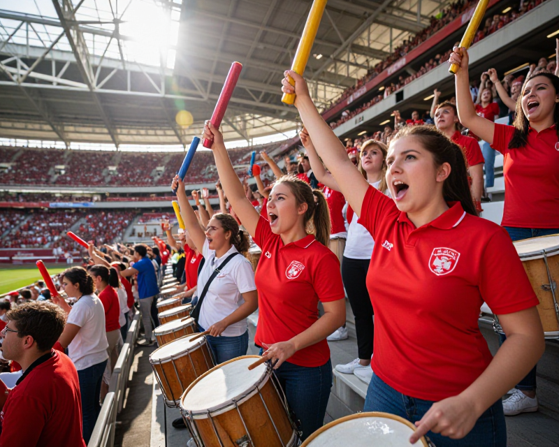 Energetic Stadium Supporters