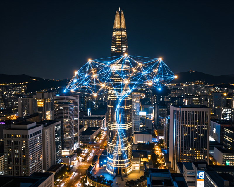 Futuristic Seoul AI Innovation