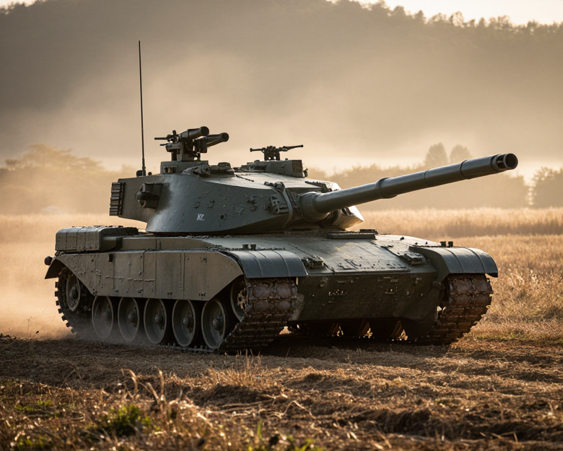 Cinematic K2 Tank in Korean Landscape