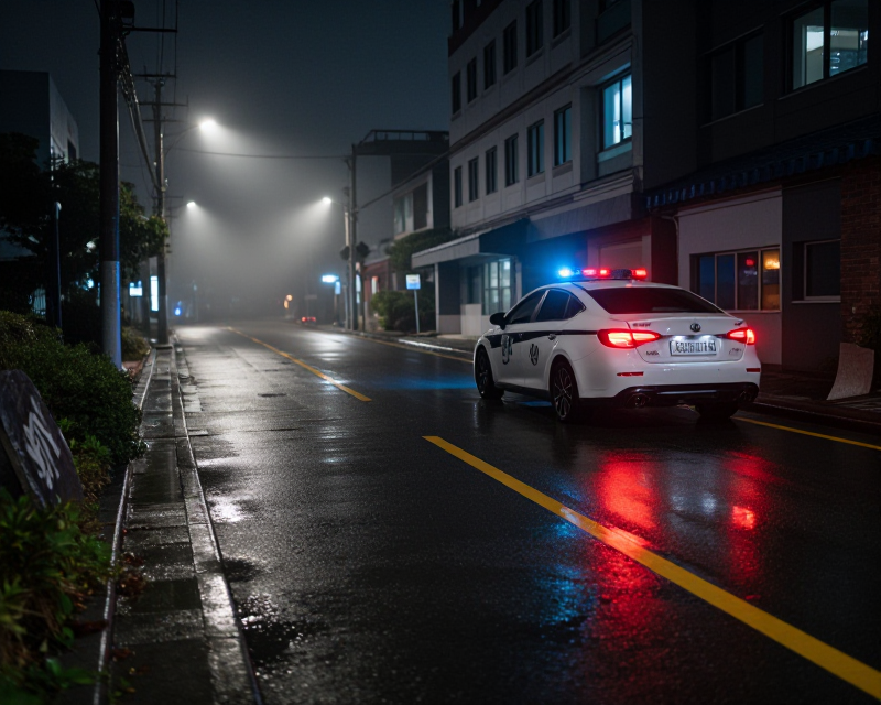 Atmospheric Night Scene in Jeju