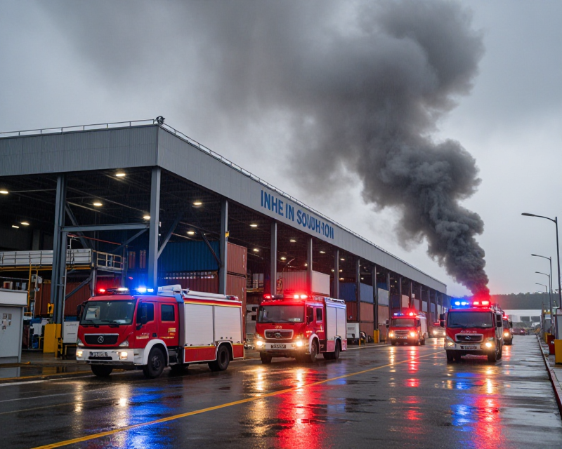 Incheon Warehouse Fire Scene