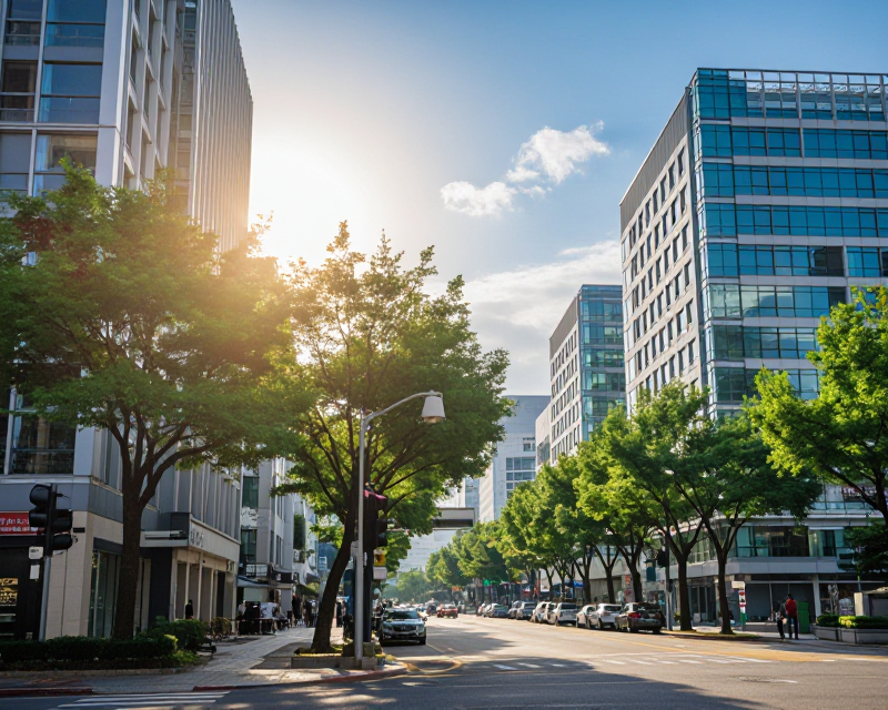 Sunny Morning in Seoul