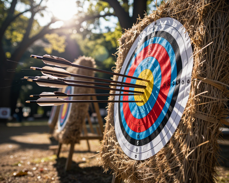 Archery Target in Wind