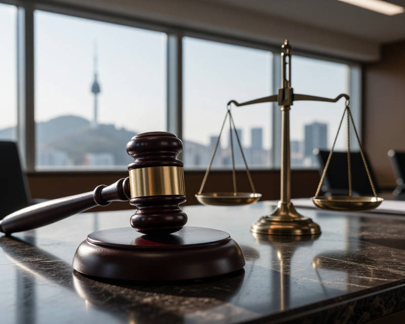 Symbol of Justice in Seoul