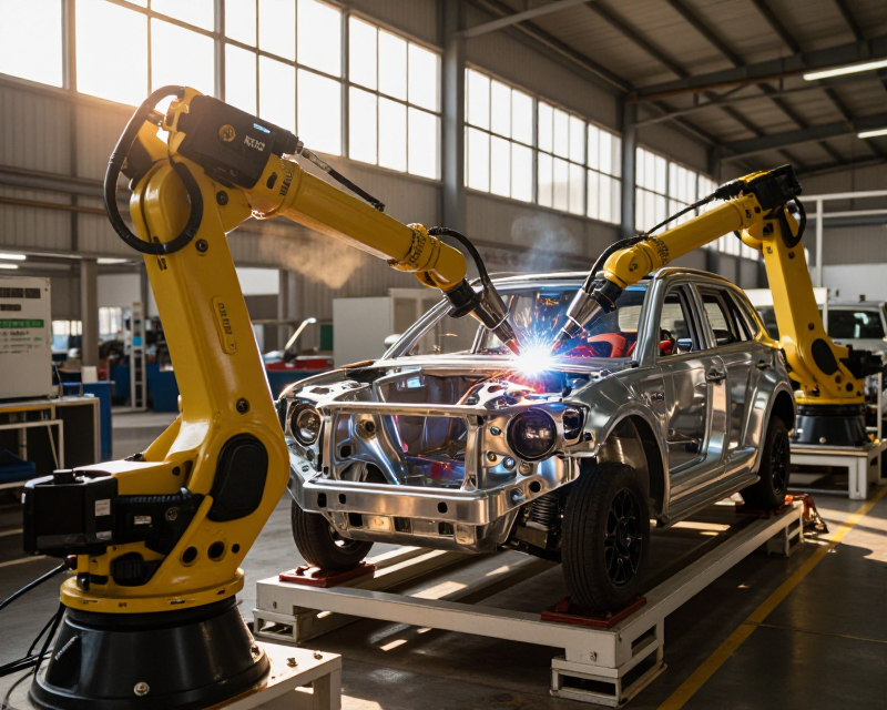 Modern Automotive Assembly Line in India